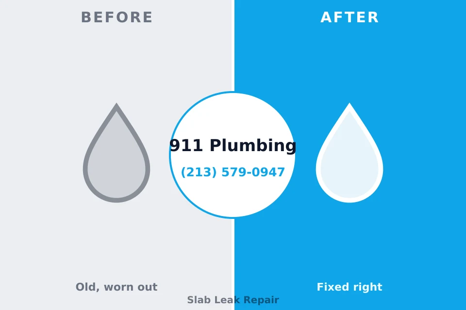 Before and after: plumbing repair Stanfield, NC